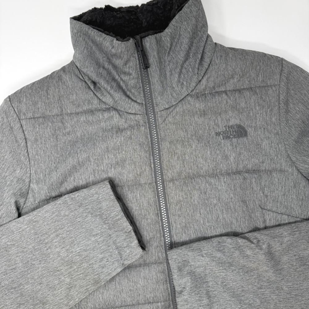 The North Face Womens‎ Small Mossbud Reversible Insulated Puffer Jacket Grey